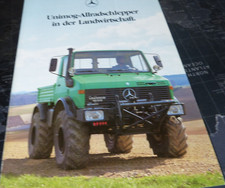 Unimog Allradschlepper für die Landwirtschaft-alter Prospekt /Technische Daten