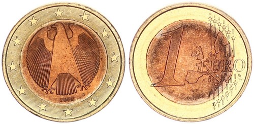 Brd euro fehlprägung - euro, g