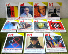 11 Ausgaben der Zeitschrift ART das Kunstmagazin 1985, 1986, 1987