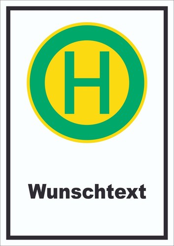 Schild haltestelle mit - haltestelle,