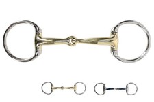 Anatomischgeformte Olivenkopftrense einfach gebrochen aus Argentan o Sweet Iron