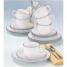 Seltmann Weiden COMPACT Blaurand 10795 Kaffeeservice 18 teilig