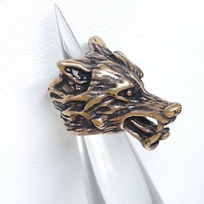 Bartperle Wolf Wolfskopf +