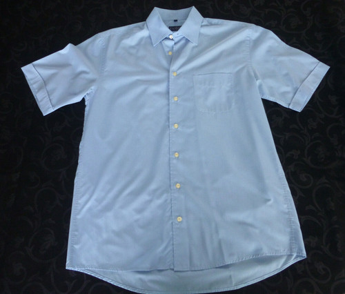 Hemd kurzarm 40 blau - m, 39-40