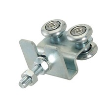 Laufwagen mit Platte vierrädrig 4RS bis 50kg für hängende Schiebetore Stahlrolle