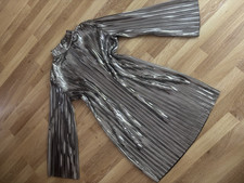 SELECTED /FEMME: Designkleid in Größe 36/42, SILBER, Plissee, NEU *****