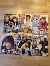 Pop/Rocky Popcorn Hefte 6x Zeitschriften Konvolut 1988-1993 teilweise mit Poster