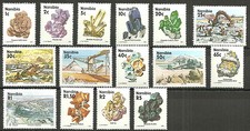 Namibia - Freimarken Mineralien und Bergwerke Satz postfrisch 1991 Mi. 683-697