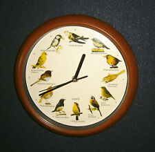 Uhr, Wanduhr mit Vogelstimmen.