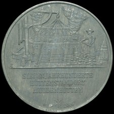 MULDENHÜTTEN bei FREIBERG / SACHSEN: Blei-Medaille 2000. SEKUNDÄR-BLEIHÜTTE.