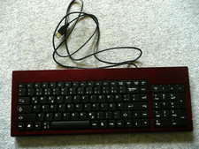 USB Tastatur  -  z.B. für Windows PC  -  Bambus/Holz  -  funktioniert