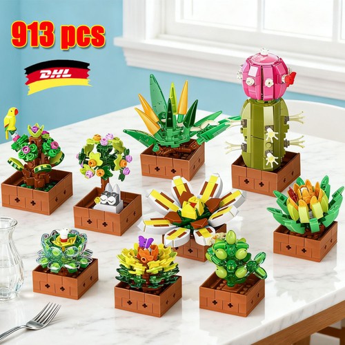 913 stück blumen bausteine - 913,