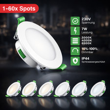 1-60x LED Einbaustrahler 68mm