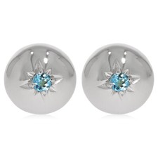 XEN Ohrstecker mit Swiss Blue