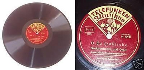 Schellack platte telefunken - schellack,