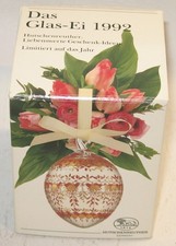 Hutschenreuther – Das Glas-Ei 1992 in Geschenkverpackung – in sehr gutem Erhaltu