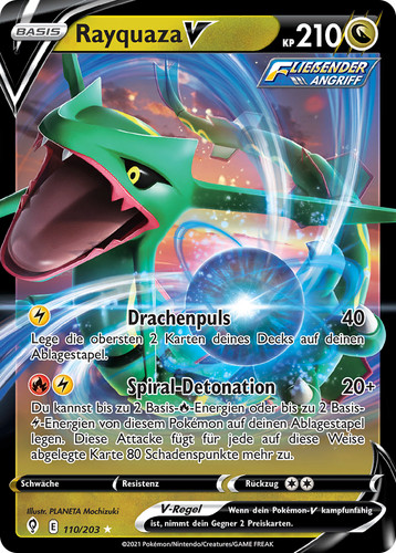 Pokemon rayquaza - rayquaza, v