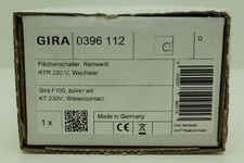 GIRA 0396112 Flächenschalter / Raumtemperaturregler RTR 230V, reinweiß "Neu&OVP"