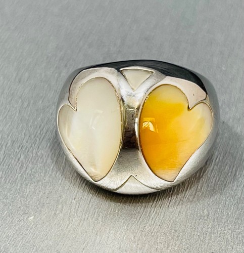 Perlmutt ring sterlingsilber - ring,