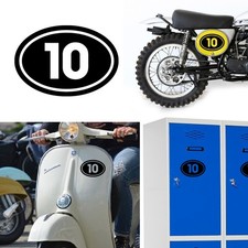 Numero 10 V2 Oval, Aufkleber