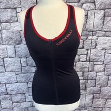 Damentrikot Rennrad Castelli Gr.S ohne Ärmel ,Rot-grau,2S36