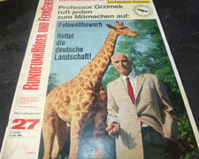 Gong  Nr.27/1966 Professor Grzimek/Marika Rökk/Lederstrumpf Comic Seite