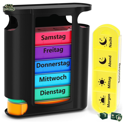 Tablettenbox tage mit 4 - 7,