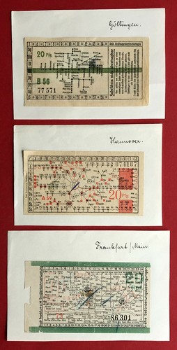 Alte fahrscheine auf papier - 3,
