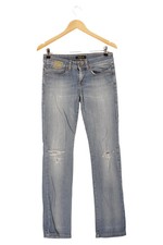 KILLAH Damen Jeans Straight Leg W28/36/S Blau Casual Distressed