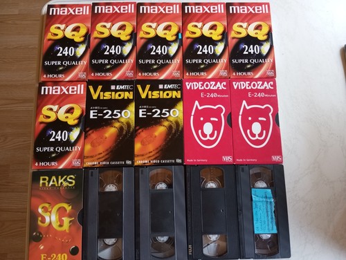 Stück vhs videokassetten - vhs-videokassetten, /
