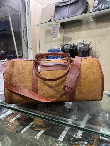 Premium cowhide leather duffle - leather,