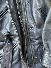 Motorradjacke Raberg Leder Damen Gr.40 Schwarz Lederjacke mit Protektoren Biker