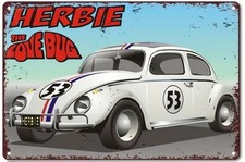 Blechschild VW Käfer Herbie 20x30cm Retro Vintage TE163