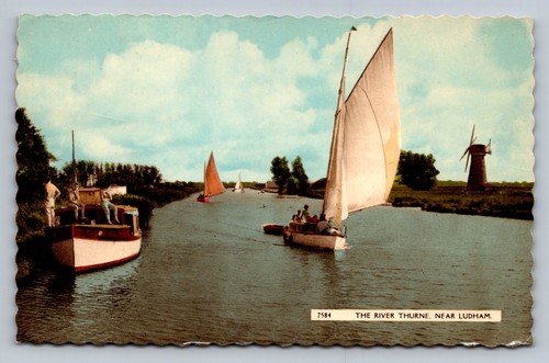 Postkarte ludham der fluss - ludham,