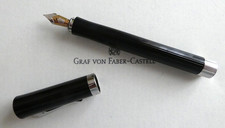 Graf v. Faber Castell Füller Intuition , Schwarz ,  Kanelliert 18 K Gold Feder F