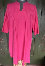 Neu ohne Etiketten NP: 70€ MILANO ITALY Gr.42 pink Tunika Long-Bluse lang A-Form