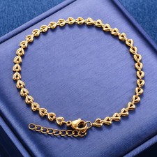 Herz Damen Fusskette Kugel