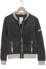 maze Jacke Damen Anorak Jacket Kurzmantel Gr. S Leder Grau #q800llc
