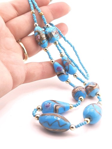 Murano glas perlen kette - murano,