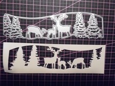 Stanzschablone, winterliche Landschaft, Weihnachten , Winter