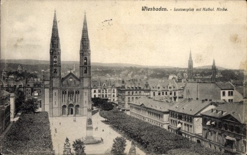 Wiesbaden hessen - ak,