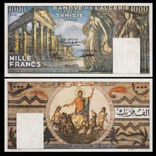 1000 Francs, Mille Francs, Banque De L' Algerie, 1950, Reproduktion