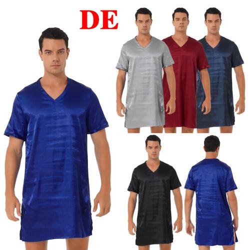 Herren satin kurzarm - de,