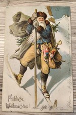AK   Prägekarte Weihnachten  Weihnachtsmann Selten