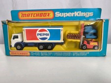 Matchbox Superkings K-40 Pepsi Service LKW mit Gabelstabler  OVP