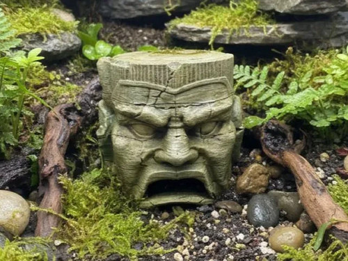 Antikes stein gesicht deko - stein,