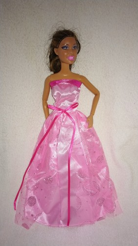Barbie puppen kleid rosa - puppen,