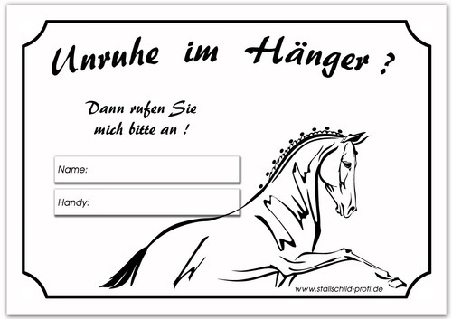 Boxenschild turnierschild - boxenschild,