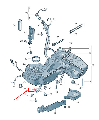 Neu audi vorne tank - neu,
