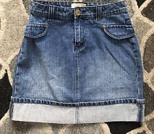 Kurzer Jeansrock mit Umschlag Gr. 36 von CASA BLANCA